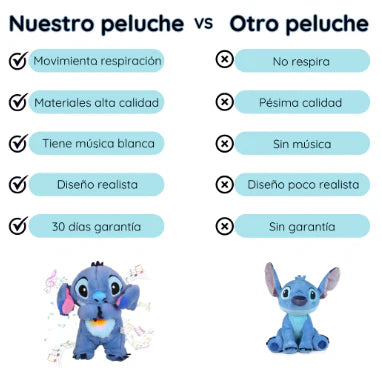 Peluche de Stich que respira